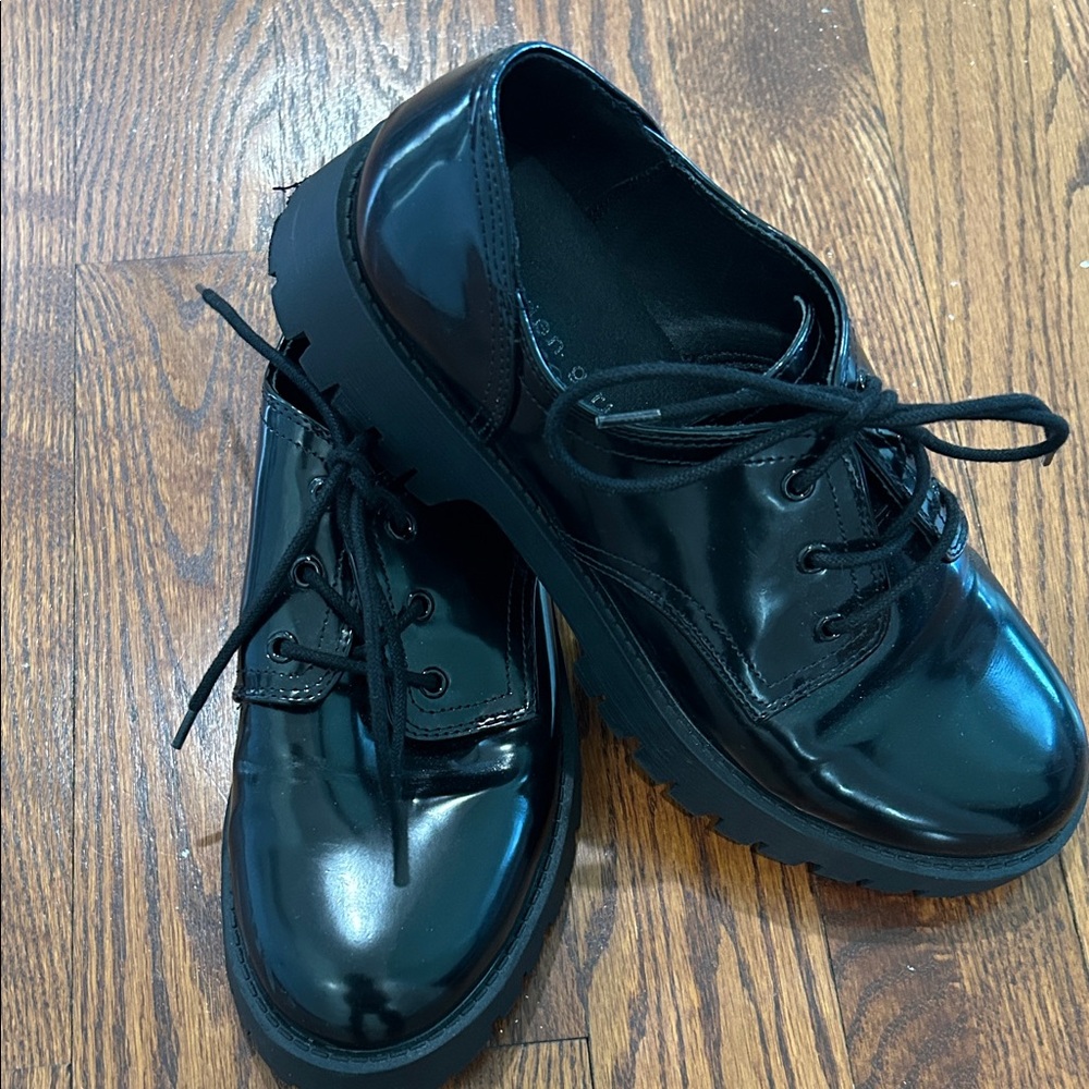 Madden Girl Black Patent Leather Shoes